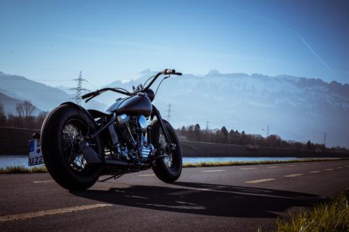 150410 Bobber Garage 1953 Panhead