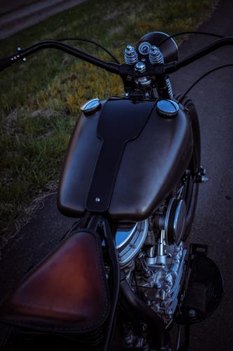 150410 Bobber Garage 1953 Panhead